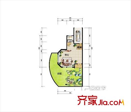 天地泊莊F戶(hù)型底層 5室2廳4衛(wèi)1廚