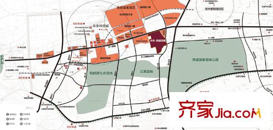 大華西溪風(fēng)情澄宮區(qū)位及周邊規(guī)劃配套圖
