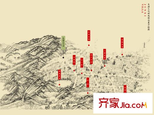 萬科良渚文化村郡西別墅良渚地理位置圖