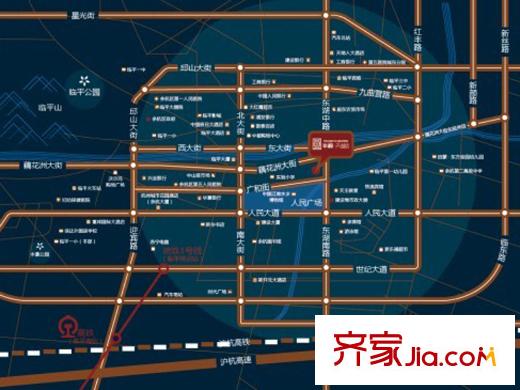 華源天盛中心交通圖
