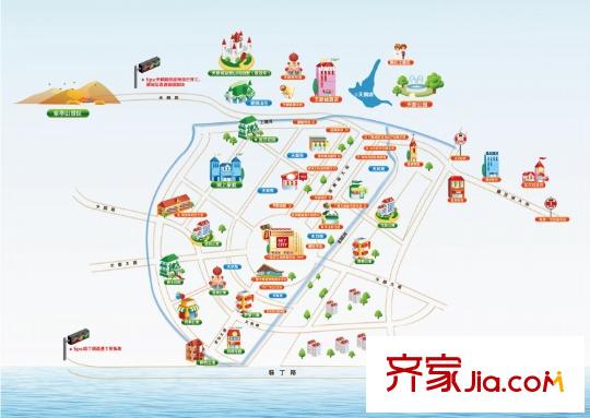 廣廈天都城爵士花園天都城休閑地圖