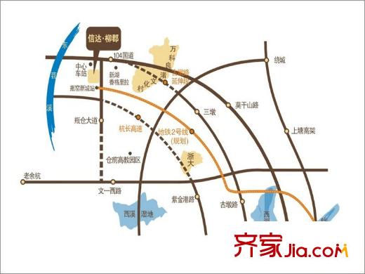 信達(dá)柳郡區(qū)位圖