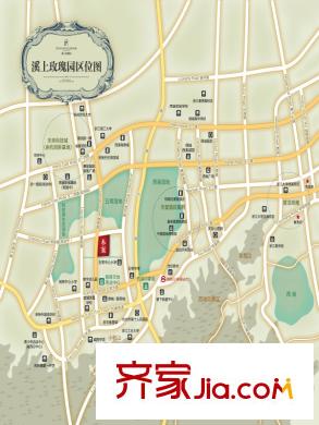 溪上玫瑰園區(qū)位圖