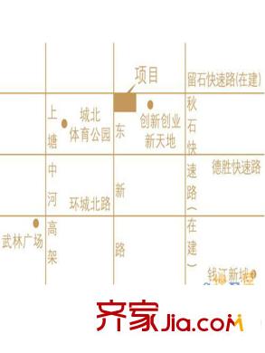 濱江萬家星城交通圖