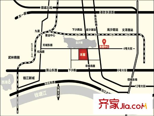 郡原藍(lán)湖國際交通圖