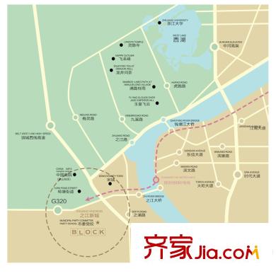 錢江?之江新天地區(qū)位圖