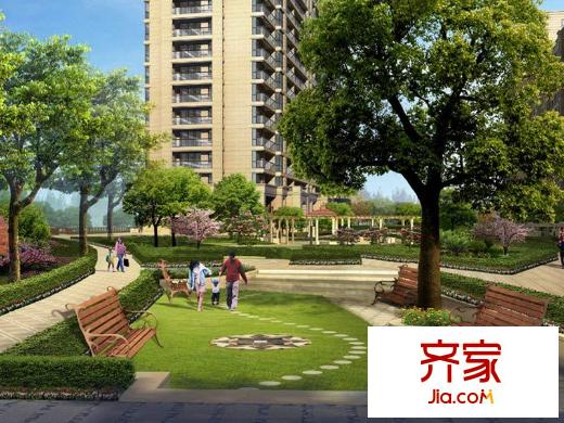 協(xié)安藍郡小區(qū)中央景觀