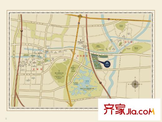宇恒明月星城區(qū)位圖