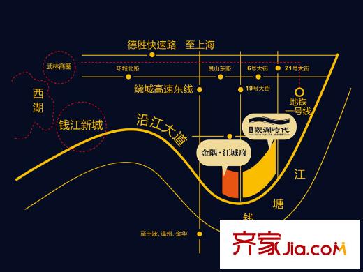 金隅江城府區(qū)位圖