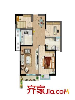 南大暖東偶數(shù)層（B2） 3室2廳1衛(wèi)1廚