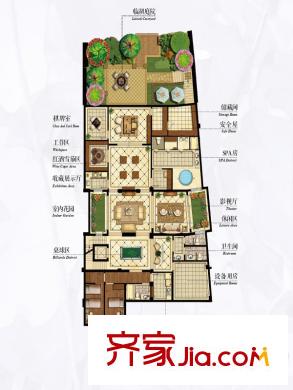 鷺棲湖御園42#-B1 5室4廳2衛(wèi)1廚