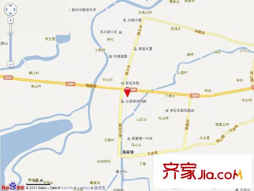 北湖綠洲花園交通圖