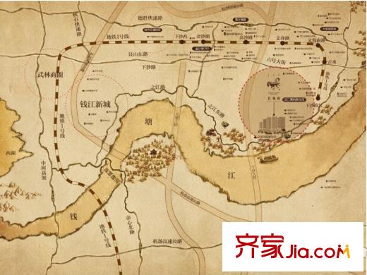 金隅江城府區(qū)位圖