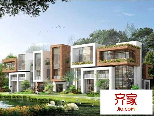 金都莫干山陽光田園A型聯(lián)排住宅立面