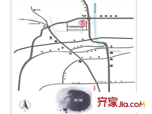 逸居城交通圖