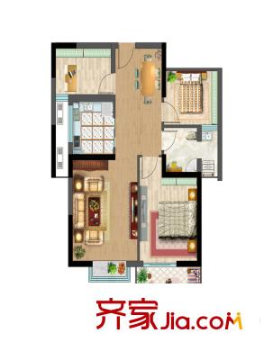 南大暖東奇數(shù)層（B） 3室2廳1衛(wèi)1廚