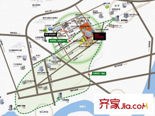 美好桂花星座區(qū)位圖