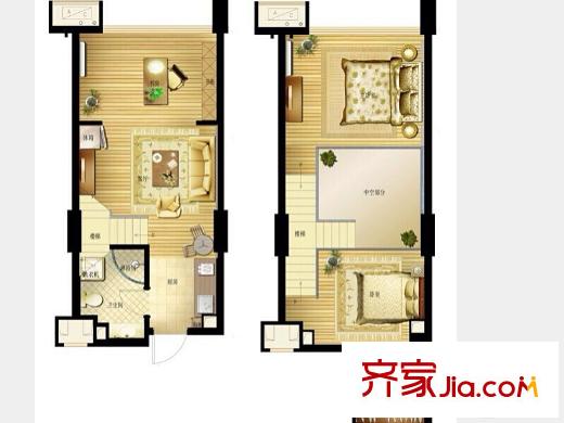 東田怡豐城39方二室一廳一廚一衛(wèi) 2室1廳1衛(wèi)1廚