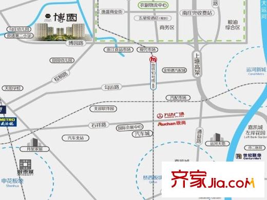 嘉凱城名城博園區(qū)位圖