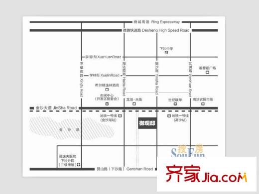 和達(dá)御觀邸交通圖