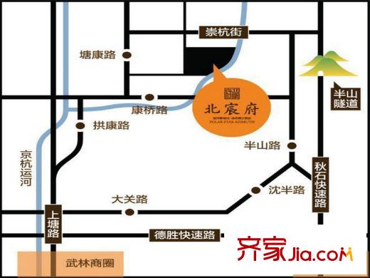 中和北宸府項(xiàng)目區(qū)位圖
