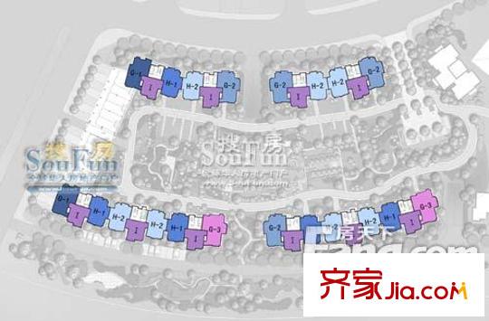 廣廈天都城藍(lán)調(diào)公寓布局圖