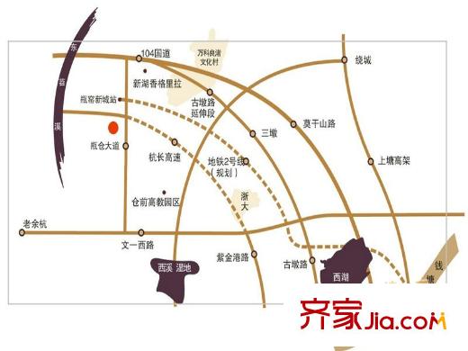 美好桂花溪園交通圖