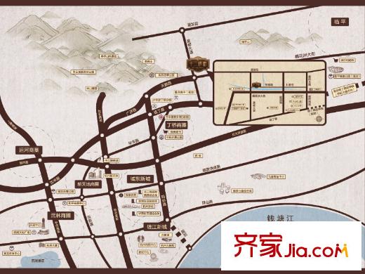 通和十二橡樹交通圖