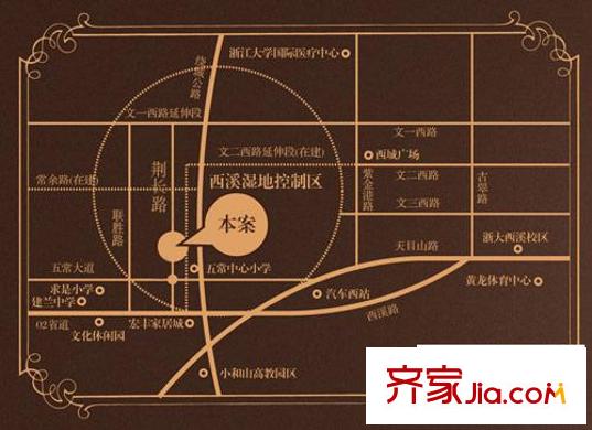 西溪玫瑰區(qū)位圖