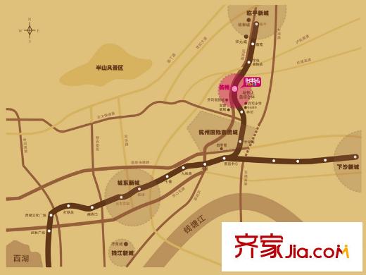 東田怡豐城交通圖