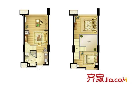 東田怡豐城41方酒店式公寓 3室1廳1衛(wèi)1廚