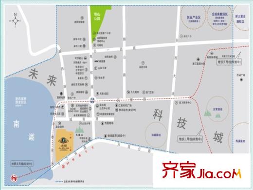 世茂西西湖二期熙園 區(qū)位圖