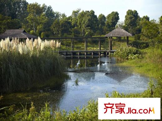 萬科良渚文化村春漫里美麗洲公園實(shí)景圖
