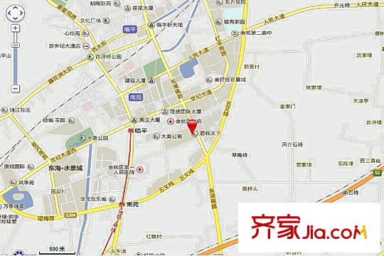 華鼎君臨天平方米區(qū)位圖