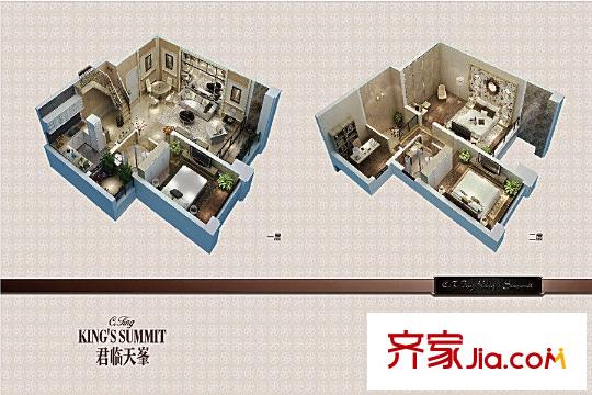 華鼎君臨天平方米B2戶型 4室2廳2衛(wèi)1廚