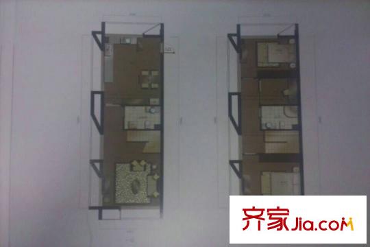 杭州新天地世嘉新座78方L1-A-1戶型 3室2廳2衛(wèi)1廚