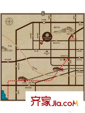 星運(yùn)麗園蘭逸交通圖