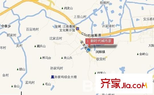 新時代城市家園交通圖