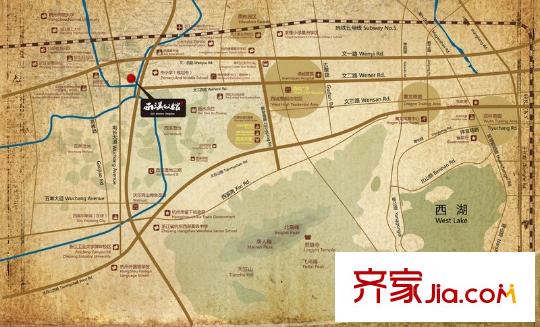 國恒西溪公館交通圖