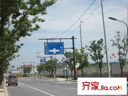 綠城蓮園附近的道路