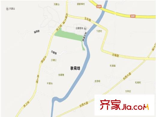 萬科良渚文化村秋荷坊交通圖