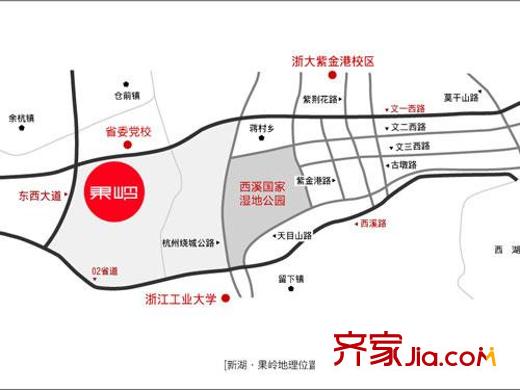 新湖果嶺交通圖