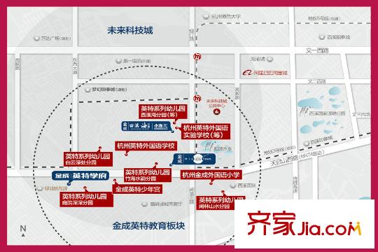 金成?英特學(xué)府區(qū)位圖
