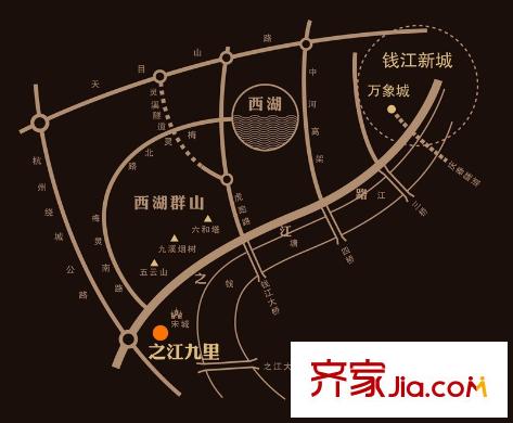 華潤新鴻基之江九里區(qū)位圖