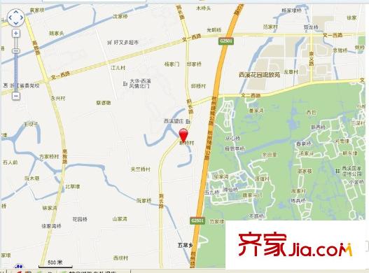 綠城西溪融莊區(qū)位圖