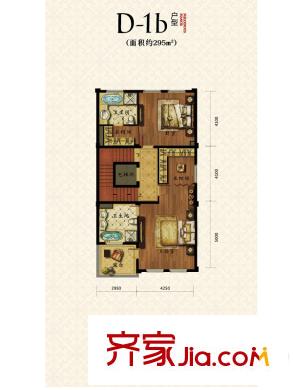 綠城西溪融莊D-1b戶型三層空間 2室2衛(wèi)