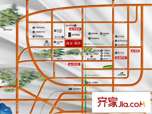 凱文杭莊區(qū)位圖