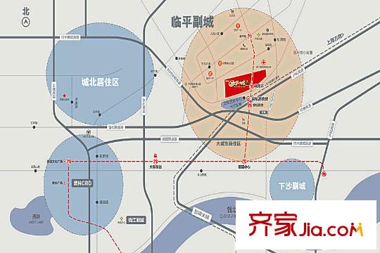 華元?dú)g樂城大區(qū)位圖
