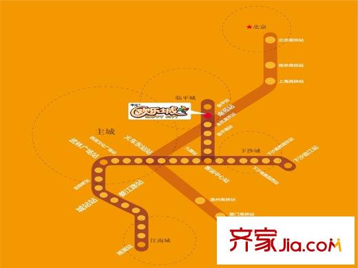 華元?dú)g樂城交通圖