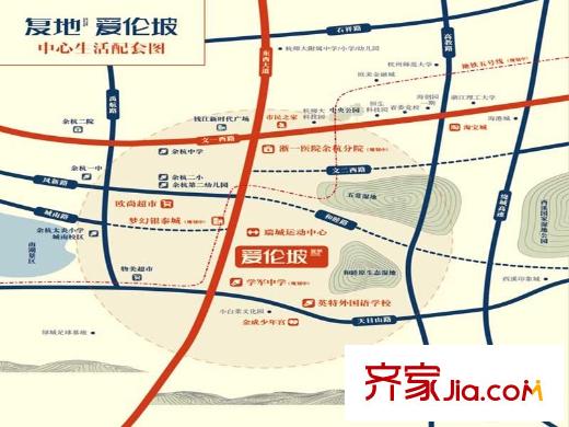 復(fù)地愛倫坡交通區(qū)位圖